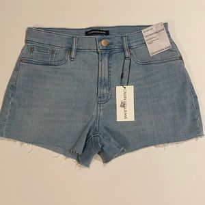 Calvin Klein SZ 26 Denim Blue Jean High Rise Shorts 3” inseam New D23